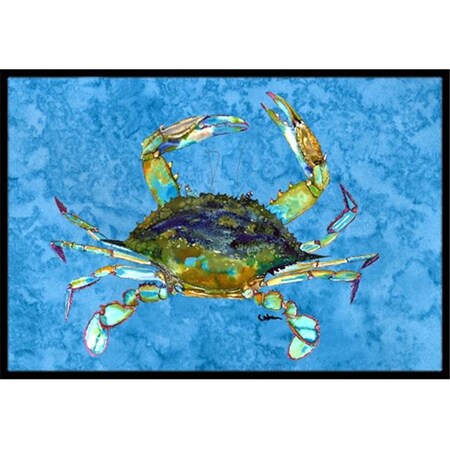 Carolines Treasures Carolines Treasures 8656MAT 18 x 27 in. Blue Crab Indoor Or Outdoor Mat 8656MAT